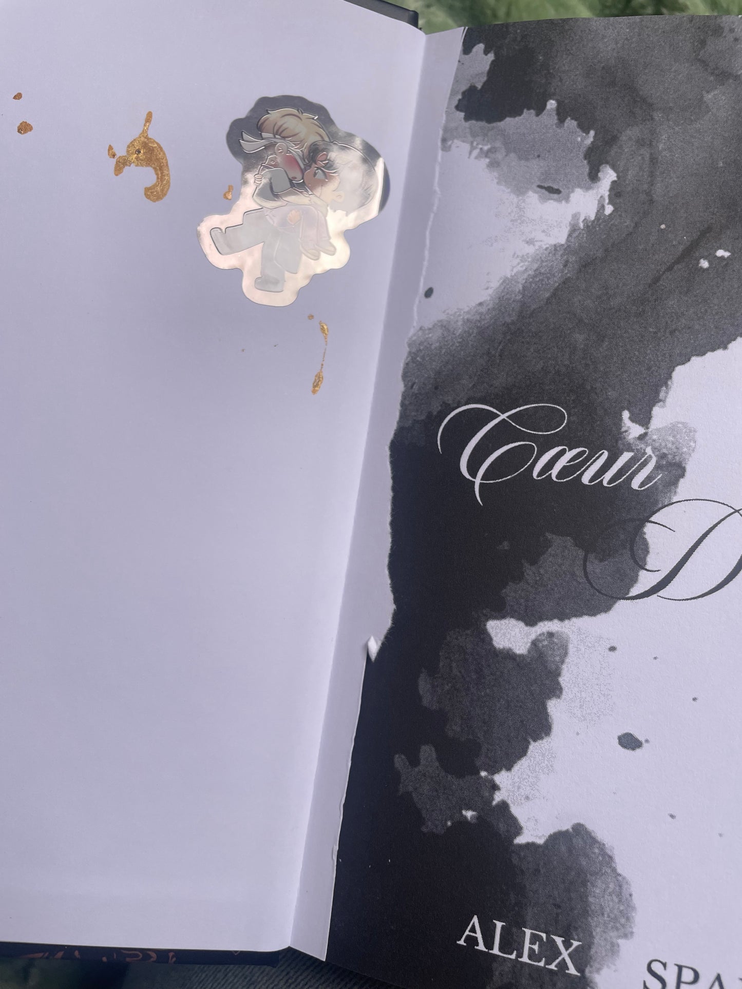 Coeur d'encre ancienne cover - Stickers et tâche