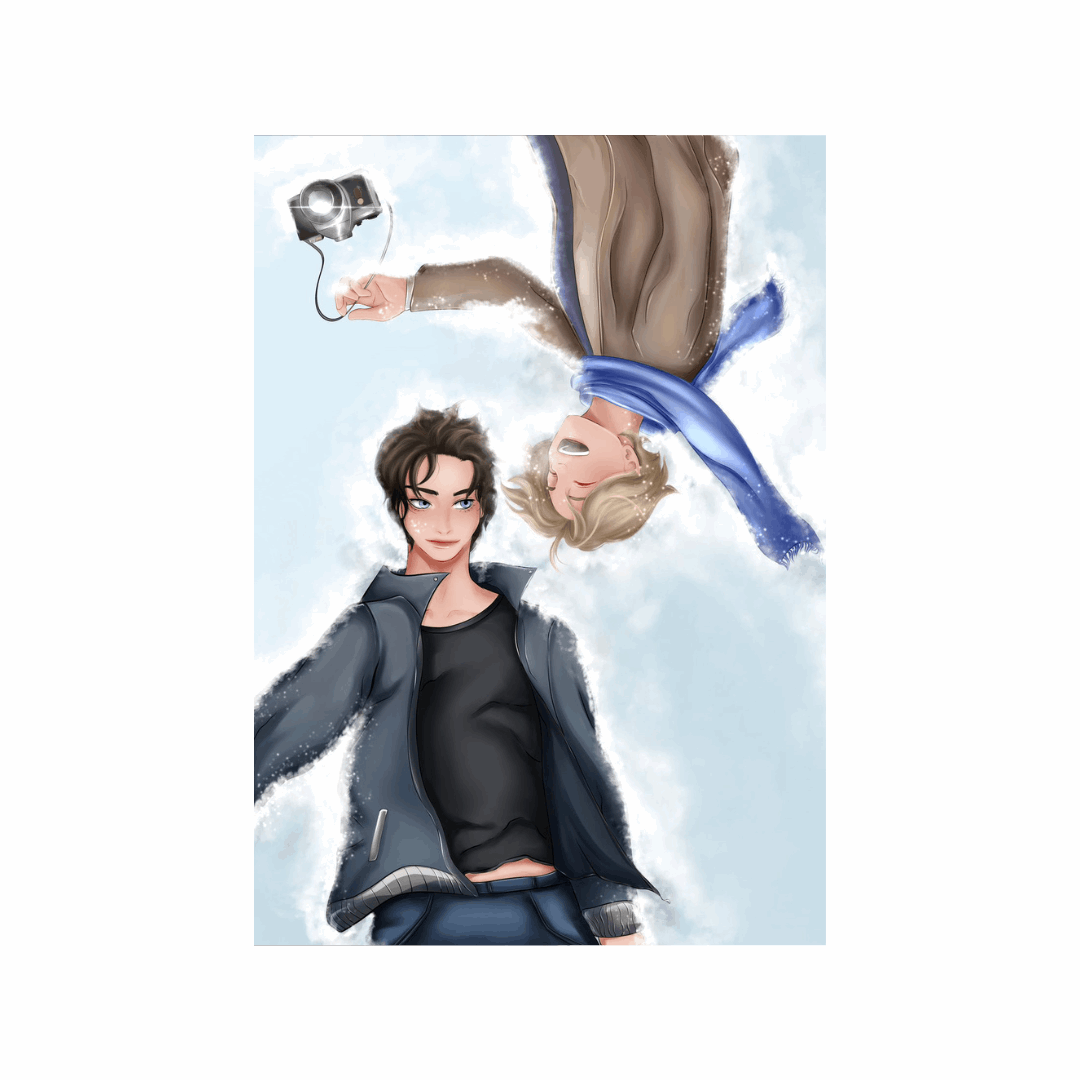 Illustration GRUMPY HEART | Neige romance lgbt coming out gay