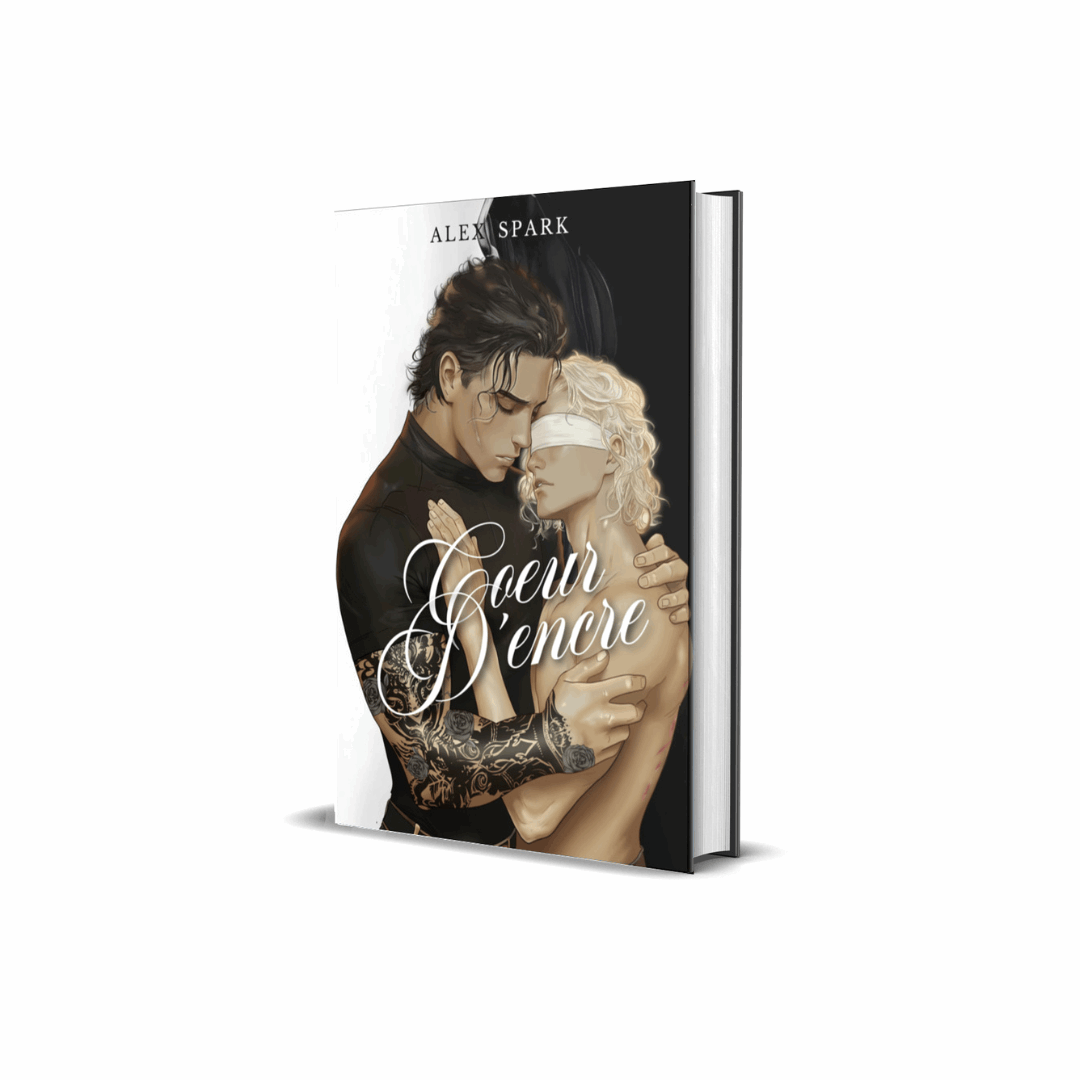 CŒUR D'ENCRE romance gay couverture relié