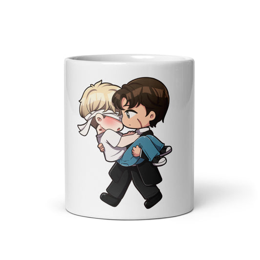 mug coeur d'encre romance gay